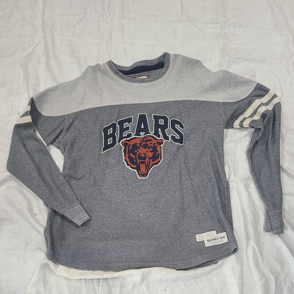 Mitchell & Ness Throwbacks NFL Label Gray Bears Thermal Shirt
